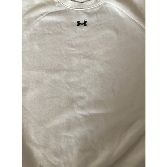 Under Armour - Women's Rival Fleece Crew Sweater White Size Large - Picture 4 of 6